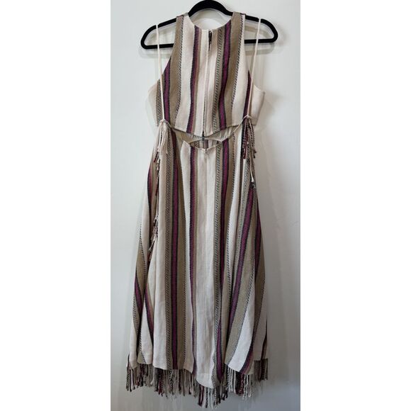 NWT Ulla Johnson Caterina Maxi Dress Positano Linen Cut Out Open Back Size 8 - Picture 6 of 15